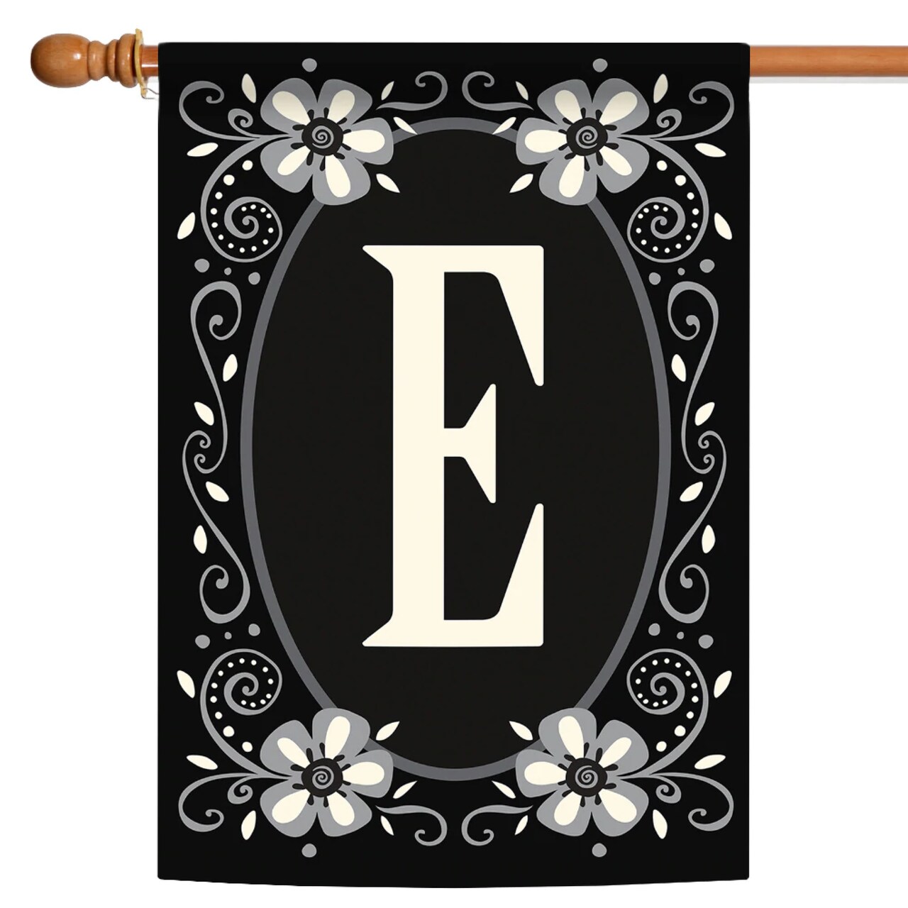 Toland Home Garden Classic Monogram Letter E Outdoor House Flag 40" x 28"